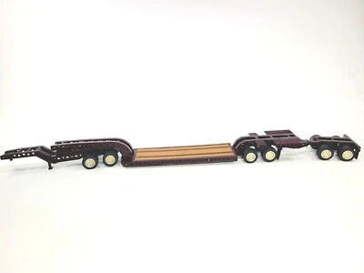 Trail King 2x2x2 Low Loader Trailer - Maroon ASAM Smith 1:48 Scale Diecast Model - Image 1 of 4
