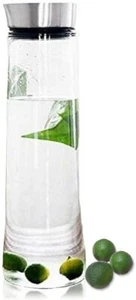 Bemodst 1,5L Wasserkaraffe Klassische Kanne Saftflasche mit Edelstahldeckel - Bild 1 von 8