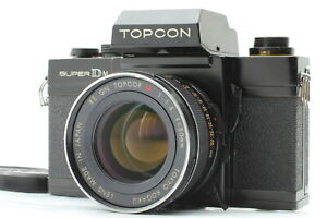Rare! **Opt Mint** Topcon Super DM Film Camera w/ RE GN Topcor 50mm f/1.4M Black