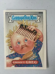 1987 Topps Garbage Pail Kids Series 11 Groovy Greg 421a GPK  Mint - Picture 1 of 2