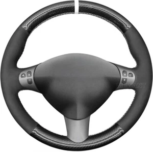 Lenkradbezug Zum Nähen Für Alfa Romeo 147 2000-2010 GT 2004-2010 Schwarz Premium - Bild 1 von 4