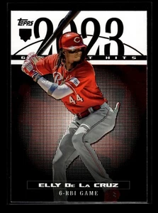 2024 Topps Series 1 '23 Greatest Hits #23GH-25 Elly De La Cruz (NM+)(BAS) - Picture 1 of 2