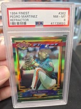 1994 Finest Refractors #362 Pedro Martinez PSA 8