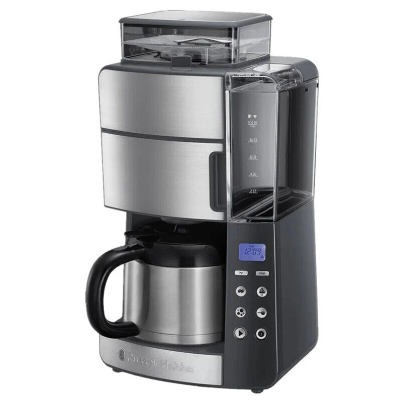Russell Hobbs 25620-56 Grind and Brew 1000W 1L Thermo-Kaffeeautomat - Schwarz/Silber