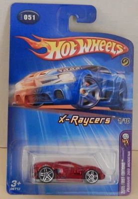 Ferrari 360 Modena Hot Wheels 2005-051 primeira edição X-Raycers aposentado 2009 - Imagem 1 de 4