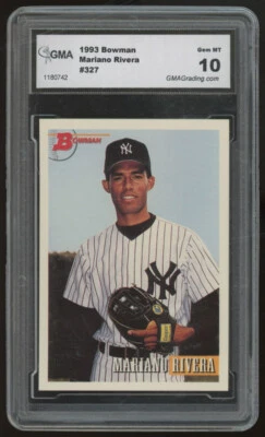 Bowman Mariano Rivera RC 1993 #327 GMA 10 Foto 1 de 2