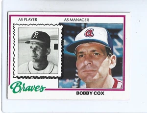Bobby Cox 1978 Topps Baseball Manager Karte #93 - Atlanta Braves - Bild 1 von 2