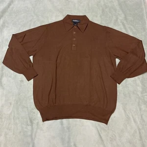 Mondo Di Marco Men’s Collared Button Sweater Size XL 40% Rayon New without Tags - Picture 1 of 6