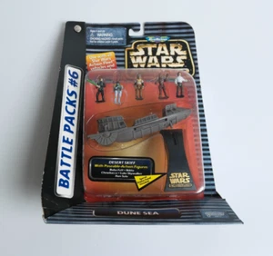 STAR WARS MICRO MACHINES ACTION FLEET DUNE SEA DESERT SKIFF SET FIGURE CARDED - Picture 1 of 2