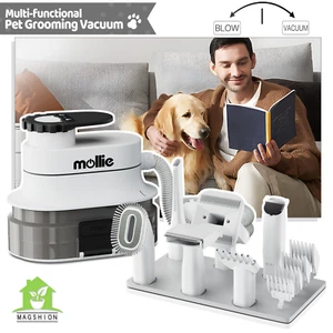 Kit de aseo de mascotas [ASPIRADOR + SOPLADOR] Secador de pelo para perros gatos Recortador Herramienta de cepillo de desprendimiento - Imagen 1 de 20