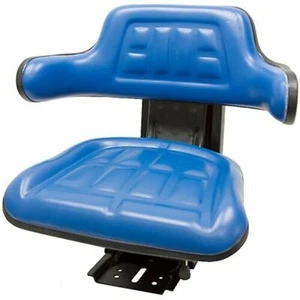 Blue Tractor Suspension Seat Fits Ford / New Holland 3300 3910 3930 6000 7610 - Picture 1 of 10