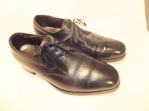 Florsheim schwarz Leder elegant Oxford Herren Größe 9M ziemlich gut - Bild 1 von 7