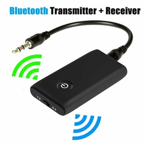 2-in-1 Wireless Bluetooth 5.3 Sender Empfänger Adapter Audio 3,5 mm Klinke Aux - Bild 1 von 8
