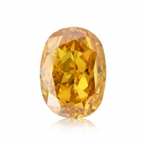 Diamante naranja corte ovalado 0,51 TCW certificado I1 GIA diamante único para joyería - Imagen 1 de 9