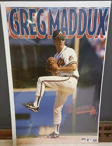 Greg Maddux Atlanta Braves Starline 1995 34.5x22.5 Poster! Nice! - Picture 1 of 3