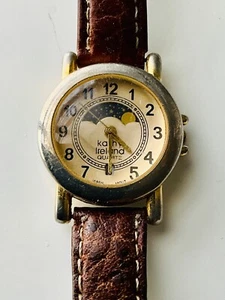 Kathy Ireland Moonphase Watch With New Battery Work Vintage model 1630 Japan - Picture 1 of 4