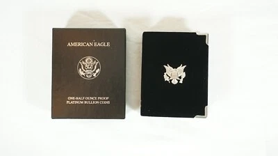 2002 W American Eagle $50 Proof Platinum Coin 1/2 Ounce w/ COA & Packaging - Image 1 of 4