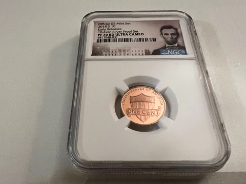 2018-S  LINCOLN CENT SILVER PROOF SET E.R. NGC PF70 RD UC  "TOP POP ONLY 200" Cover