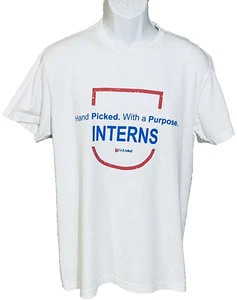 Men’s Medium T Shirt Graphic Print White Short Sleeves Crew Neck 100% Cotton - Imagen 1 de 11