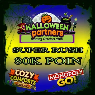Monopoly_Go 万圣节合作伙伴活动全携带 80K 点数 — 第 1/3 张图片