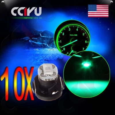 10 Piezas T4/T4.2 Neo Wedge 2835 1SMD LED Luz Verde Aire Acondicionado Radio Interruptor Bombillas Foto 1 de 4