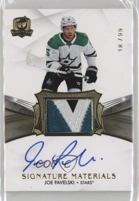 2020-21 Upper Deck The Cup фирменные материалы /99 Joe Pavelski #SP-JP с автографом - Изображение 1 из 2