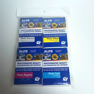 Cartucho de tinta para impresora Alps MD - Paquete de 4 fotos de tinte PC, PM, PY, PO 106059-00 Foto 1 de 3