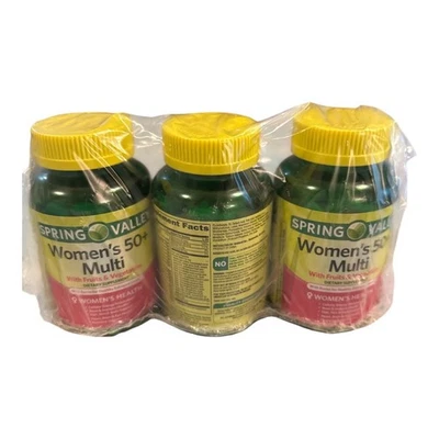 Spring Valley Mujer’s 50+ Multi con Frutas y Verduras – Pack de 3 (Exp 02/2026) Foto 1 de 4
