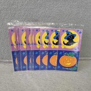 16 Packungen HALLOWEEN Aufkleber Leckerli GIBSON GRÜSSE 90er Kürbis SCHWARZES KÄTZCHEN NOS - Bild 1 von 7