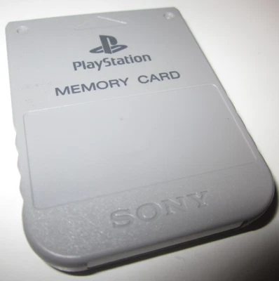 MEMORY CARD 1MB-SONY PLAYSTATION 1-ORIGINALE-1°MODELLO-RARITA' - Immagine 1 di 4