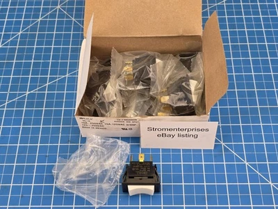 Caixa de 10 interruptores balancim McGill 1P SPDT liga/desliga 125-250Vac branco ~VENDEDOR DOS EUA~ - Imagem 1 de 4