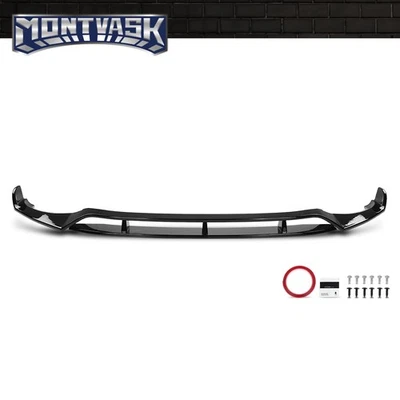 Divisor de labios de parachoques delantero apto para BMW X3 G01 X4 G02 M 18-21 M Sport negro brillante Foto 1 de 4