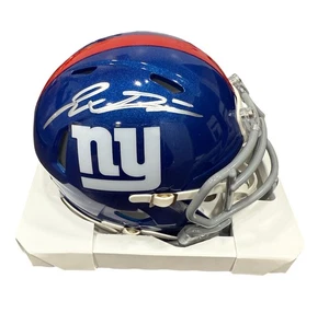 Minicasco de velocidad autografiado firmado por Jaxson Dart New York Giants fanáticos certificado de autenticidad - Imagen 1 de 2