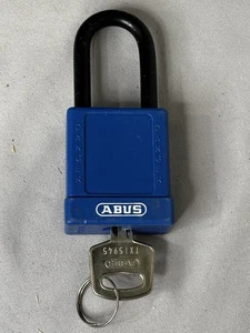 ABUS 74/40 Safety Lockout Tagout Vorhängeschloss, blau - Bild 1 von 3
