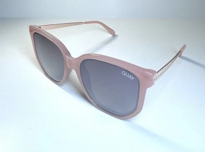 NOVO QUAY Óculos de Sol Dourado Bege Blush Polarizado Coffee Run Mini 126 + Estojo - Imagem 1 de 4