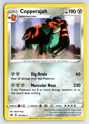 Copperajah -SWSH01: Sword & Shield Base- Holofoil - Image 1 of 2