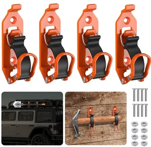 Metal Rubber Shovel Mount for Roof Rack/ Truck Bed, Axe Jeep UTV Offroad Shov... - Picture 1 of 8