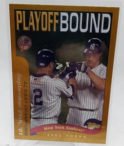 Carta FOIL 2001 Topps Yankees Champions Derek Jeter #351 - Foto 1 di 1