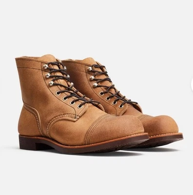 RED WING Iron Ranger 8083 帽头靴男式 Moleskinner 12 D,350 美元完好 F 1st — 第 1/4 张图片