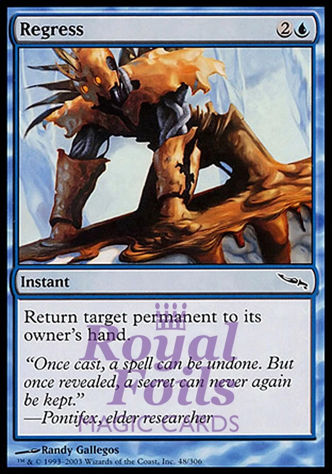 Regress 4x FOIL MDN MTG Mirrodin Common MINT blue - Image 1 of 1