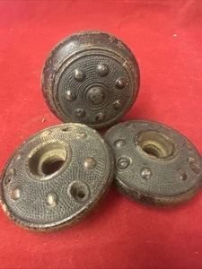 Lot of Door knob parts, composite, hemacite? - Picture 1 of 8
