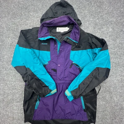 Chaqueta Pullover Abrigo Manga Radial Esquí Verde azulado Neón Colección COLUMBIA Para Hombres M Foto 1 de 4