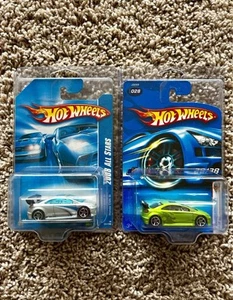 Lot Of 2 Hot Wheels HONDA CIVIC Si 2008 Gray 2006 Green ALL STARS JDM - Picture 1 of 1