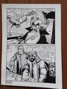 TAVOLA ORIGINALE ALAN FORD 148 " Fifa all'ONU " Paolo PIFFARERIO 1981 - Foto 1 di 6