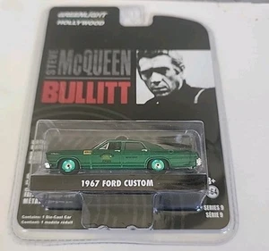 Greenlight Hollywood Chase Steve McQueen Bullitt 1967 Ford Custom Green Machine - Picture 1 of 15