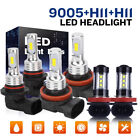 6x Car Led Lights For Toyota Camry 2007-2014 6000K LED Headlights + Fog Bulbs