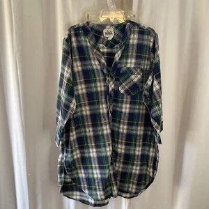 Camisa de dormir Woolrich vintage manga larga a cuadros talla XL - Imagen 1 de 7