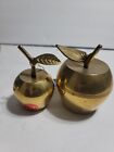 Vintage Brass Apple Bell Fruit Ringing Bells Teachers Gift Cottage Core