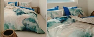 H&M Home Bettwäsche Set Doppelbett 3 Teile Watercolor Kingsize neu 200x 200 cm - Bild 1 von 9