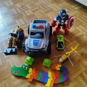 Hubschrauber, Auto, Bagger Konvolut kinder Spielzeug - Bild 1 von 1